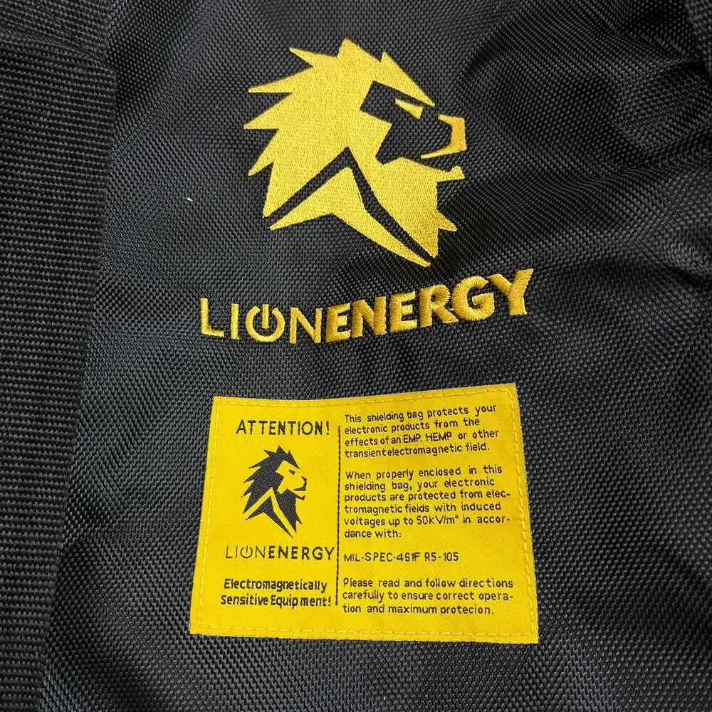 Lion Energy EMP Shielding Storage Bag Faraday Electronics Protection Bag Large